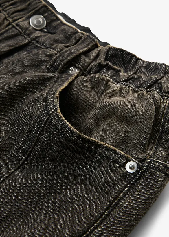Barrel Jeans Mid Waist, komfortlinning, bonprix