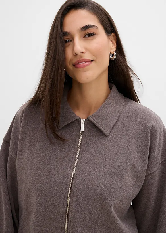 Jerseyjakke i ullstil, bonprix