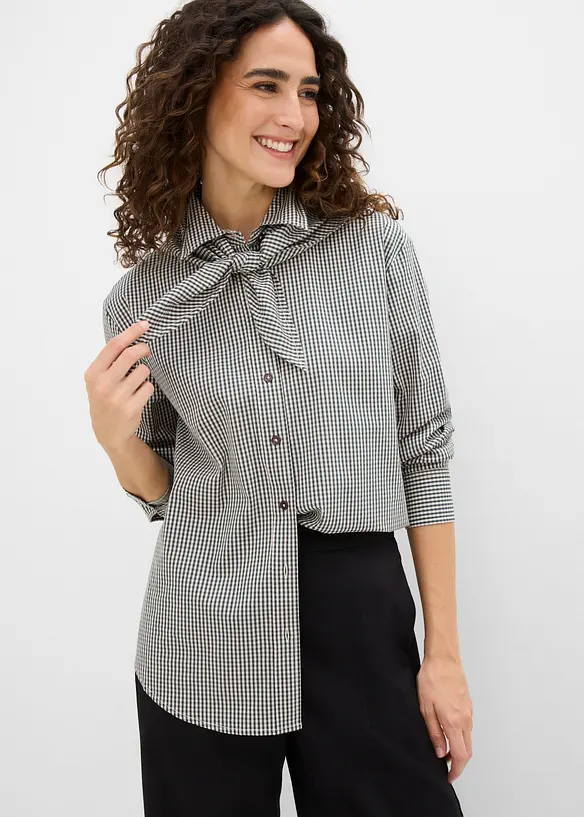 Bluse med avtagbart skjerf, bonprix
