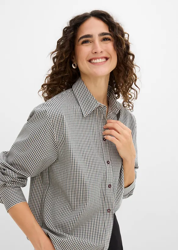 Bluse med avtagbart skjerf, bonprix