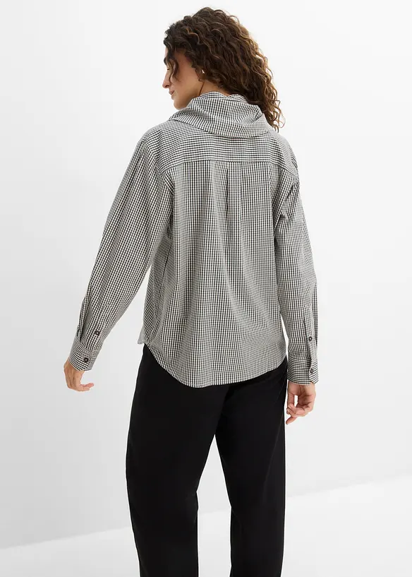Bluse med avtagbart skjerf, bonprix