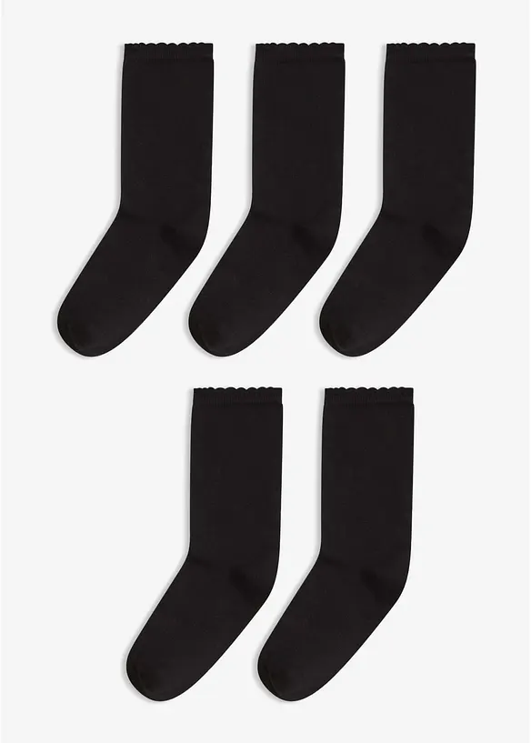 Sokker med &oslash;kologisk bomull (5-pack), bonprix