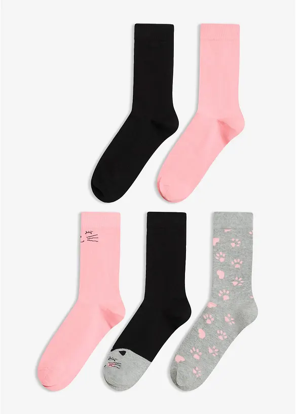 Sokker med &oslash;kologisk bomull (5-pack), bonprix