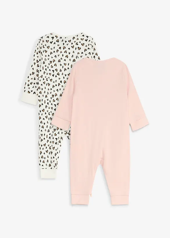 Myk nattdrakt til baby i 100% &oslash;kologisk bomull (2-pack), bonprix