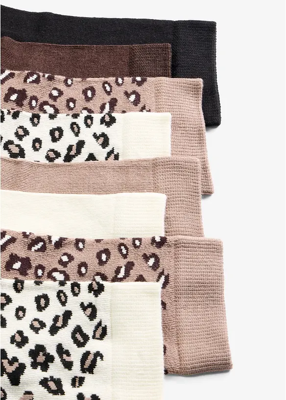 Sokker med &oslash;kologisk bomull (8-pack), bonprix