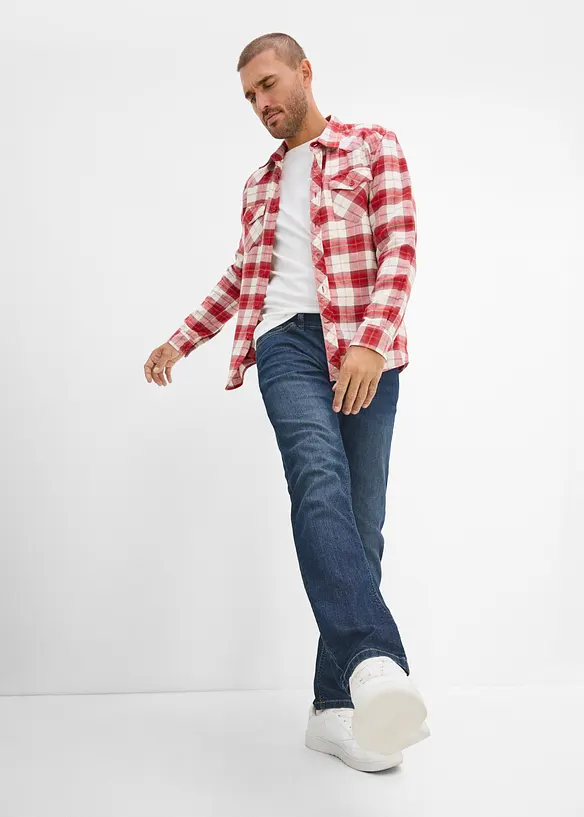 Regular fit jeans i lett denim, straight, bonprix