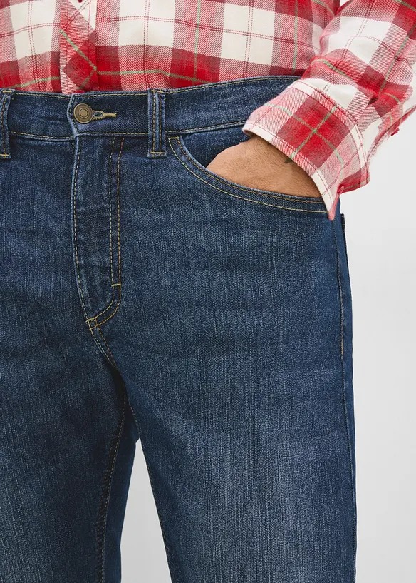 Regular fit jeans i lett denim, straight, bonprix