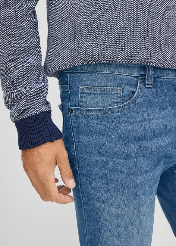 Regular fit jeans i lett denim, straight, bonprix