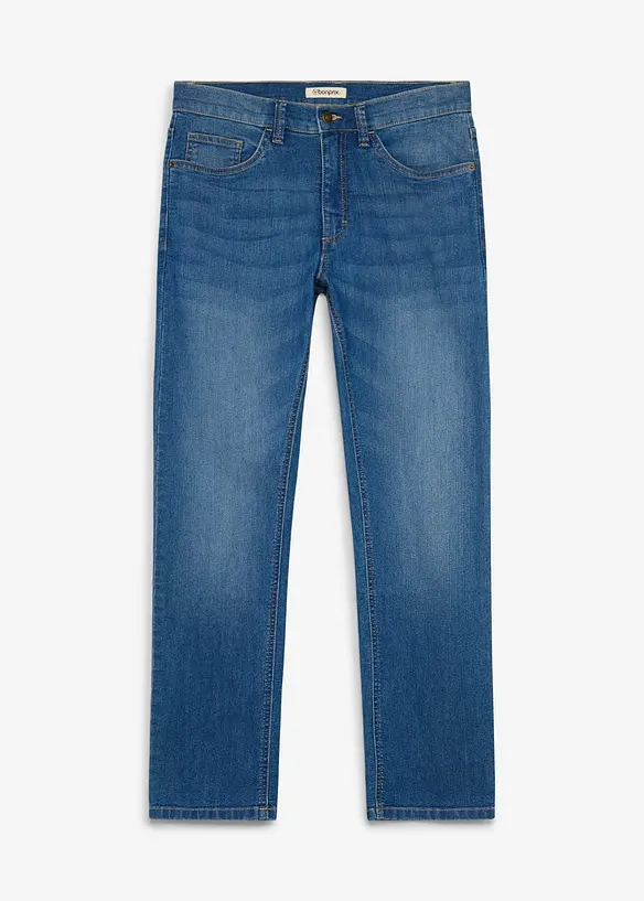 Regular fit jeans i lett denim, straight, bonprix
