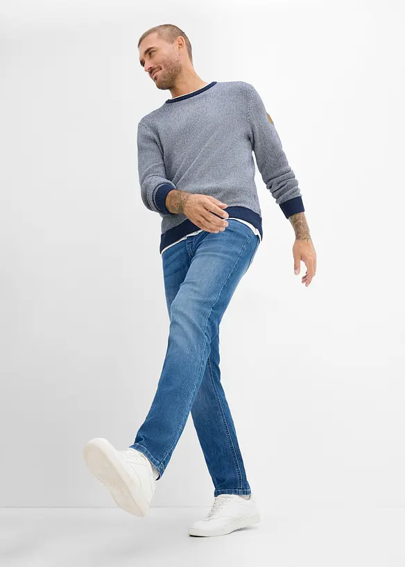 Regular fit jeans i lett denim, straight, bonprix
