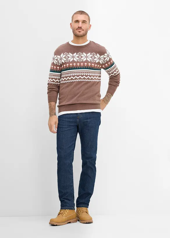 Classic fit jeans i lett denim, straight, bonprix