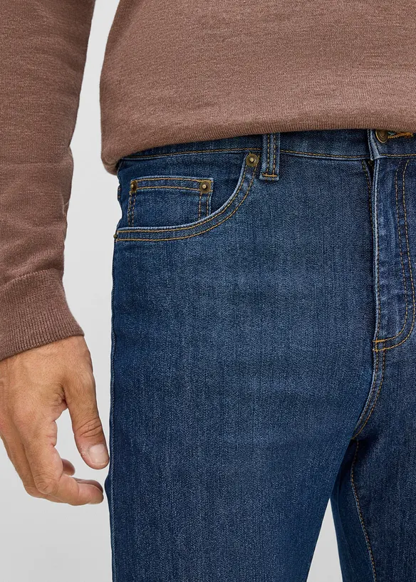 Classic fit jeans i lett denim, straight, bonprix