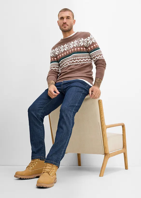 Classic fit jeans i lett denim, straight, bonprix