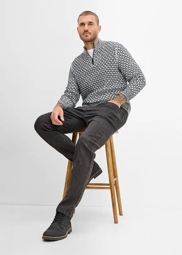 Classic fit jeans i lett denim, straight, bonprix
