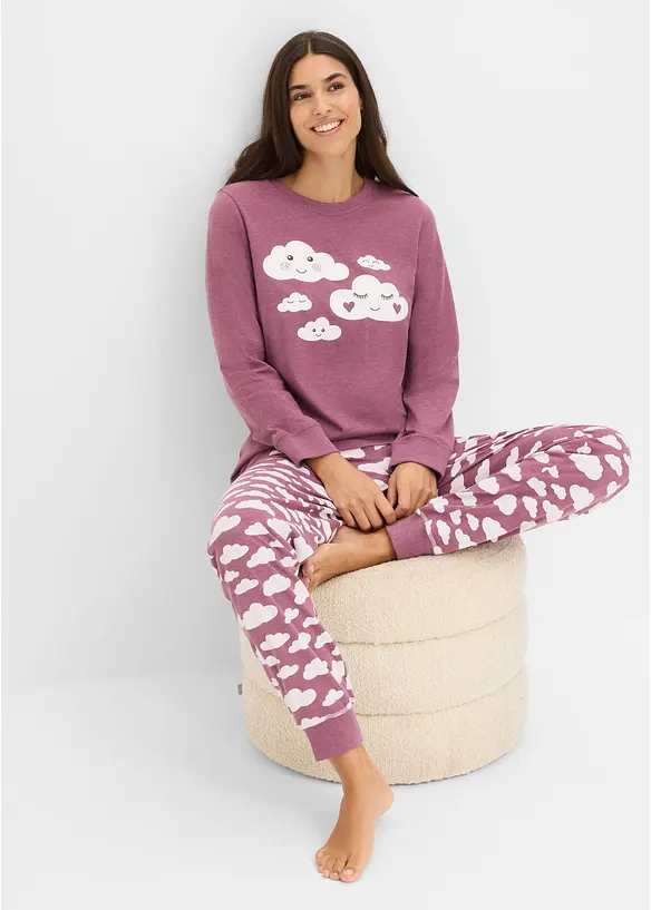 Pyjamas i 100% &oslash;kologisk bomull, bonprix