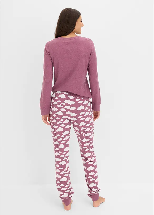 Pyjamas i 100% &oslash;kologisk bomull, bonprix