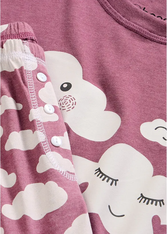 Pyjamas i 100% &oslash;kologisk bomull, bonprix