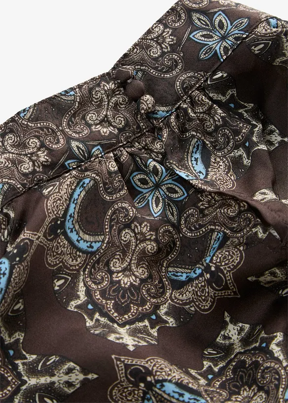 Bluse med silke, bonprix
