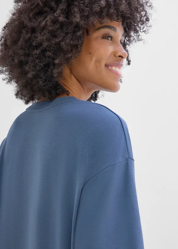 Oversized treningstopp med bomull, hurtigt&oslash;rkende, bonprix