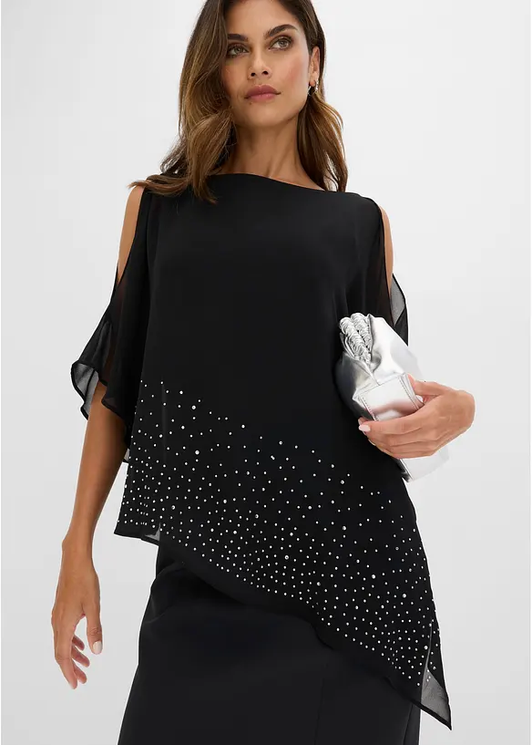 Etuikjole med glitterstener, bonprix