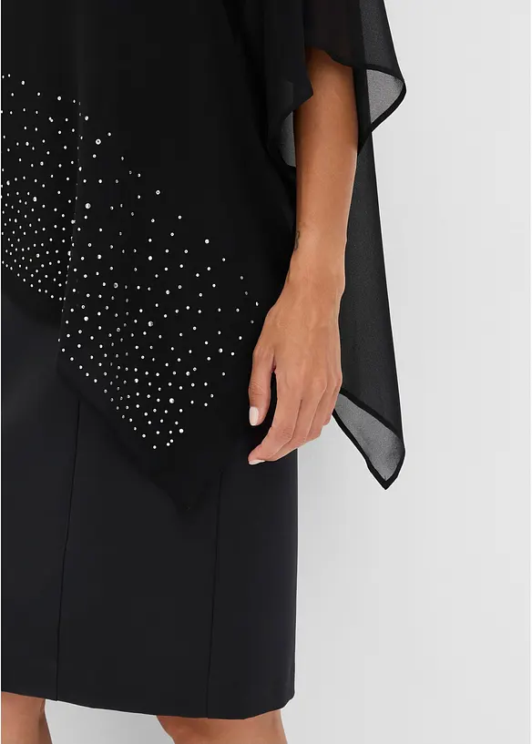 Etuikjole med glitterstener, bonprix