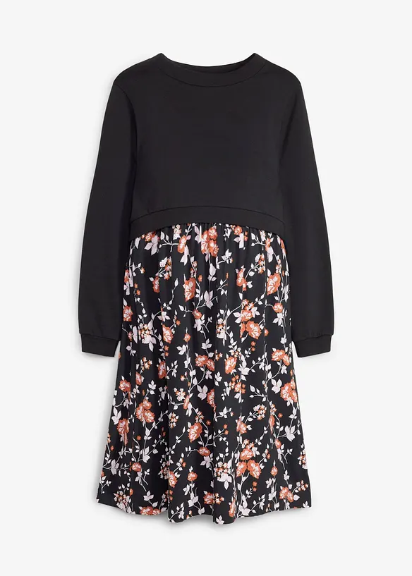 Mama kjole med sweatshirt (2-delt sett), bonprix