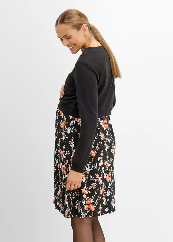 Mama kjole med sweatshirt (2-delt sett), bonprix