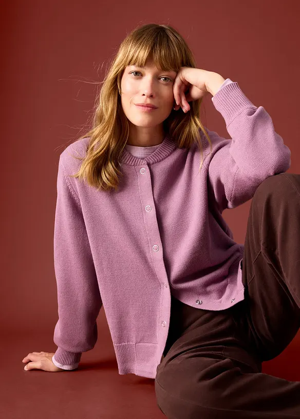 Cardigan i 100% bomull, bonprix