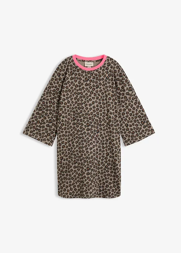 Lang, oversized topp i 100% &oslash;kologisk bomull, bonprix