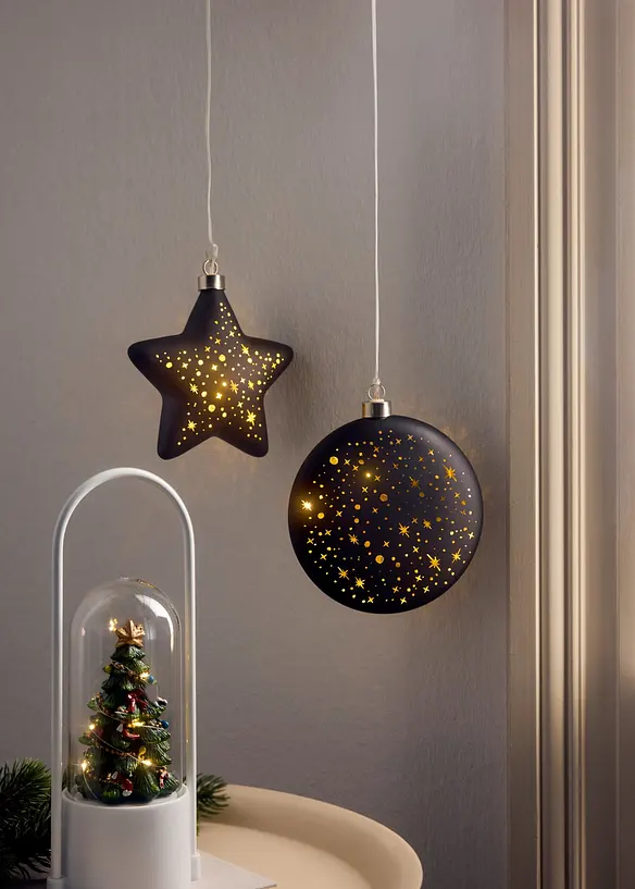 LED-juletre med glasskuppel, bonprix