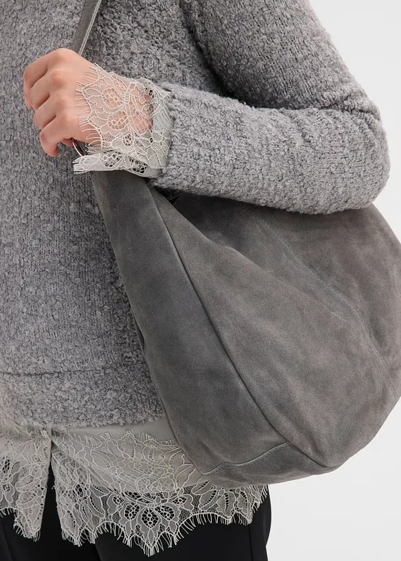 Genser med blusedetaljer, bonprix