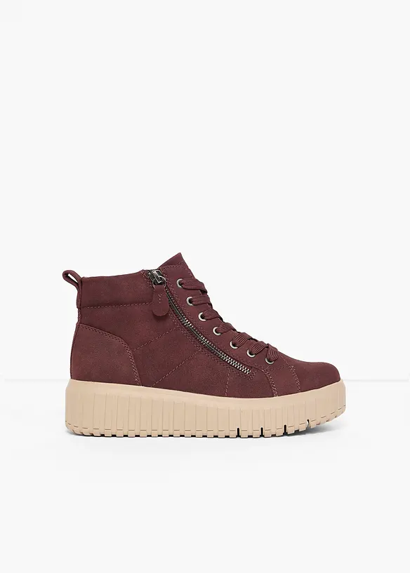 Ankelh&oslash;ye sneakers med plat&aring;s&aring;le fra Jana, Jana