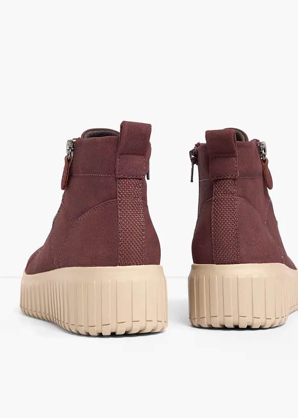 Ankelh&oslash;ye sneakers med plat&aring;s&aring;le fra Jana, Jana