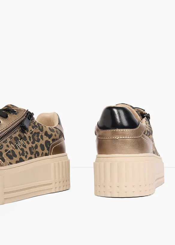 Sneakers fra Marco Tozzi med Animal-detaljer, Marco Tozzi
