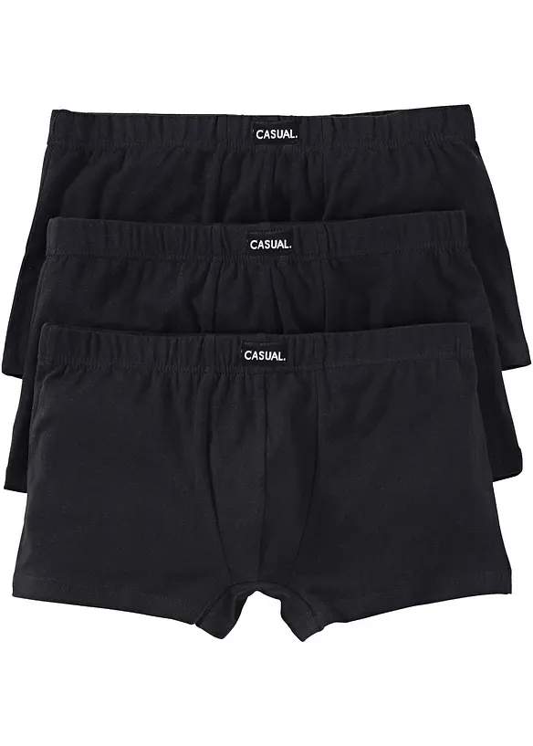 Trunks med myk bomull (3-pack), bonprix