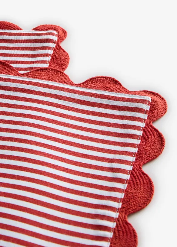 Bordsett av vevet &oslash;kologisk bomull (2-pack), bonprix