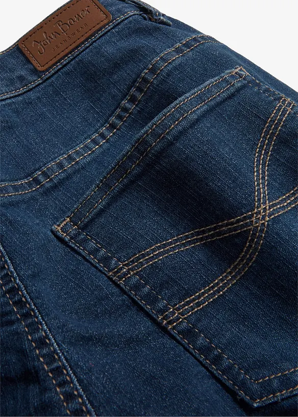 Straight jeans mid waist, stretch, bonprix