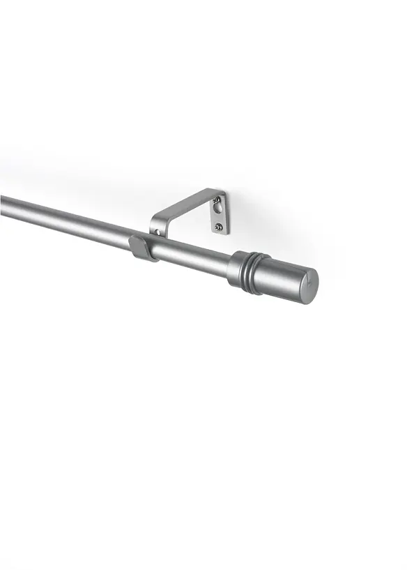 Gardinstang med endestykke sylinder, bonprix