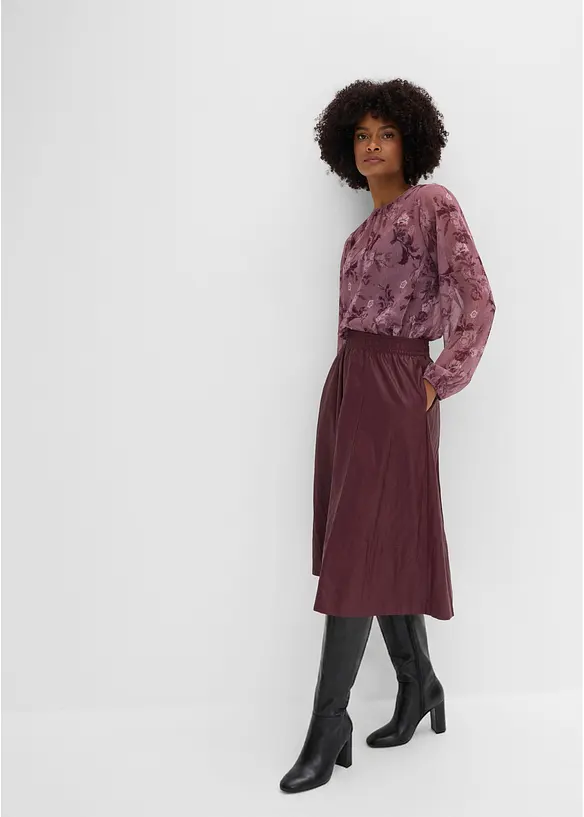 Tunika i transparent chiffon, bonprix