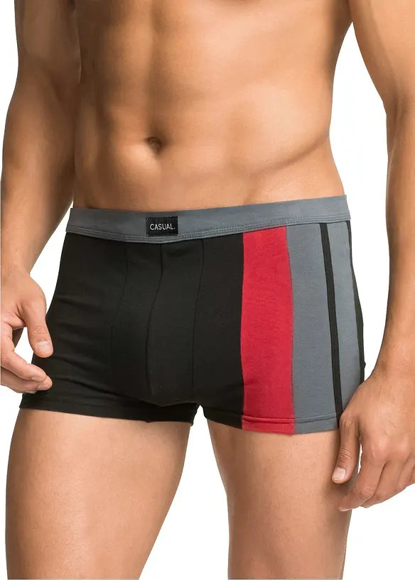 Boksershorts med bomull i ettersittende modell (3-pack), bonprix