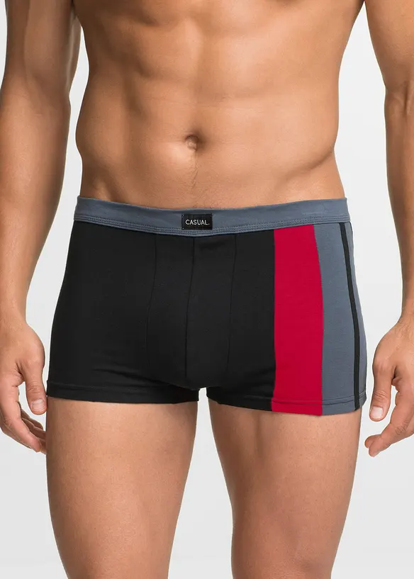 Boksershorts med bomull i ettersittende modell (3-pack), bonprix