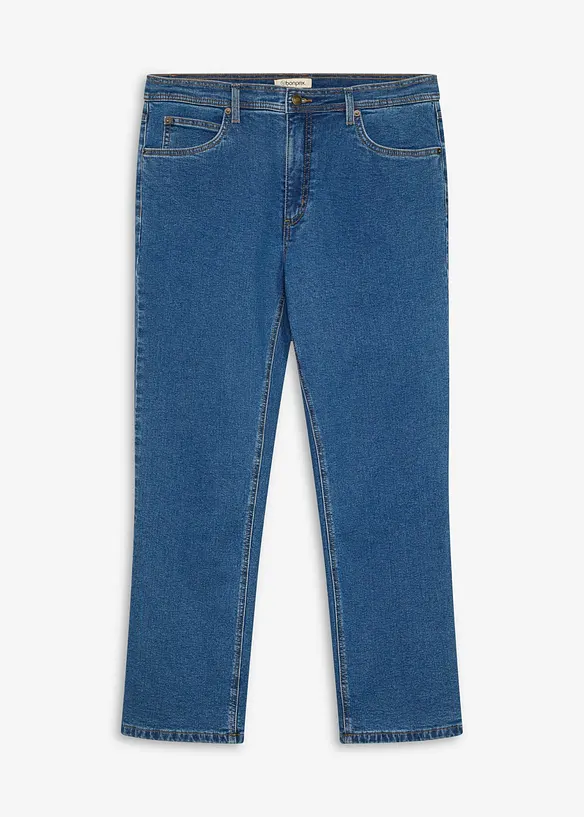Classic fit jeans med mykt, varmende flanellf&ocirc;r, straight, bonprix