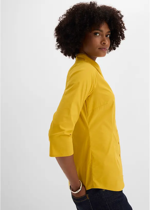 Bluse med st&aring;krage, bonprix