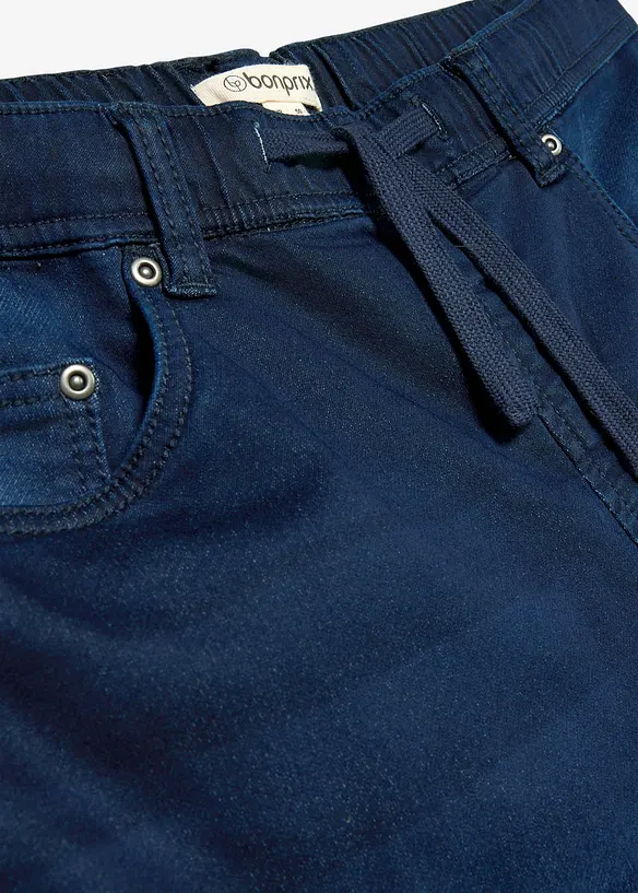 Slim fit cargo joggejeans med strikklinning, straight, bonprix