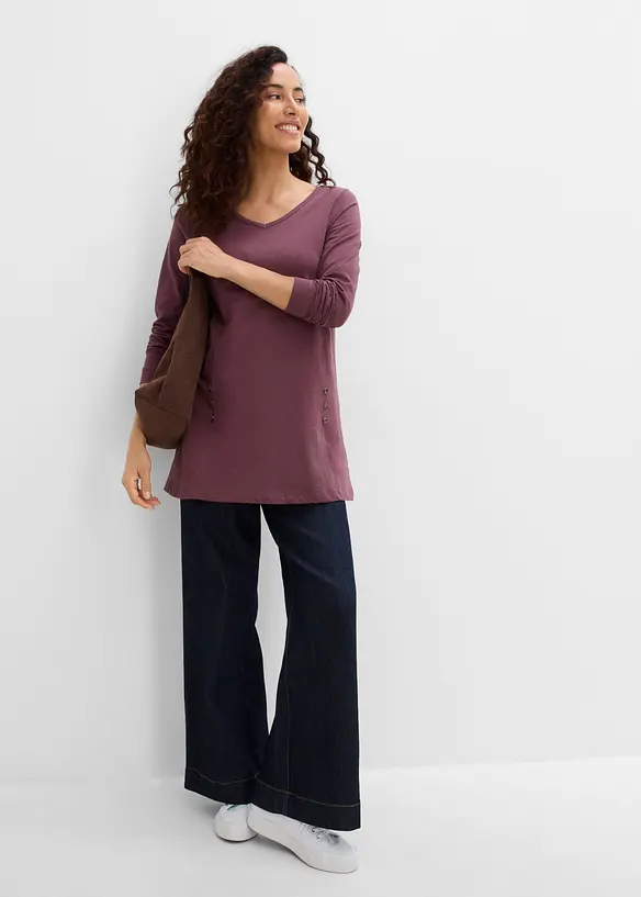 Lang topp i 100% bomull, bonprix