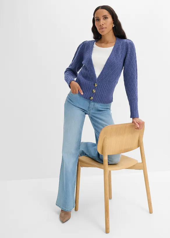 Finstrikket cardigan, bonprix