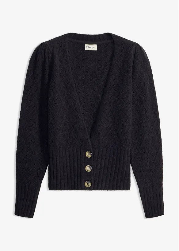 Finstrikket cardigan, bonprix