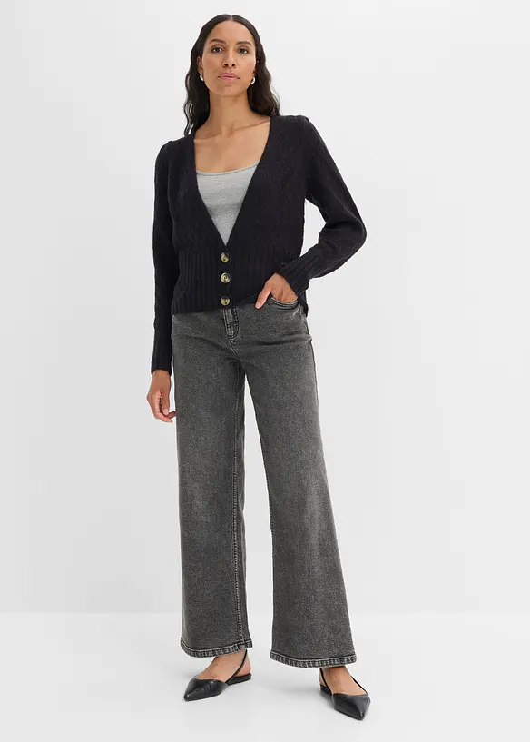 Finstrikket cardigan, bonprix