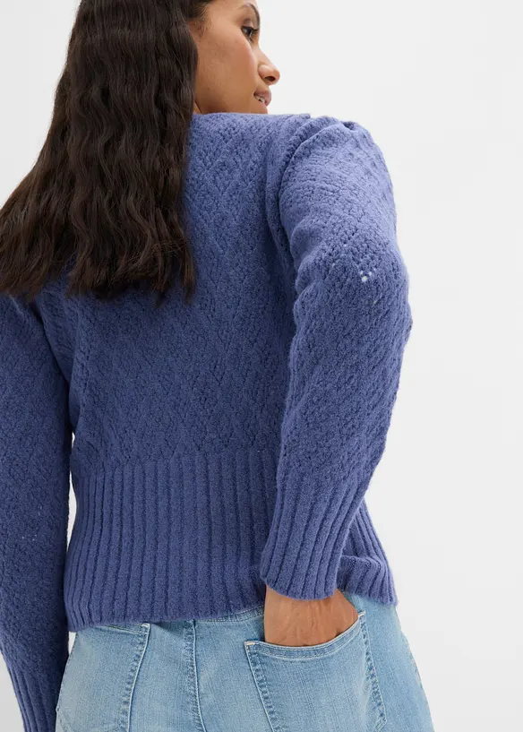 Finstrikket cardigan, bonprix