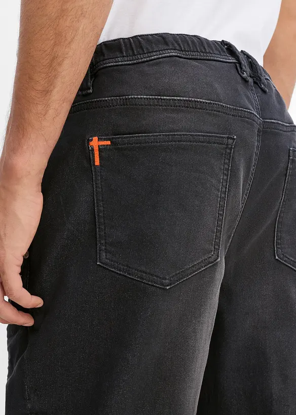 Regular Fit joggejeans med stretchlinning, Straight, bonprix